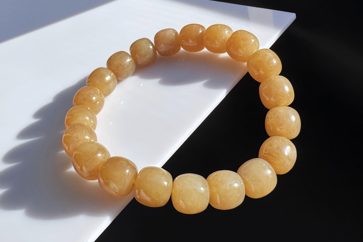 Natural Honey Brown Nephrite Jade Bracelet, Nephrite Jade Beads in Light Brown Sugar Color, 天然蜜糖色玉圆珠手串
