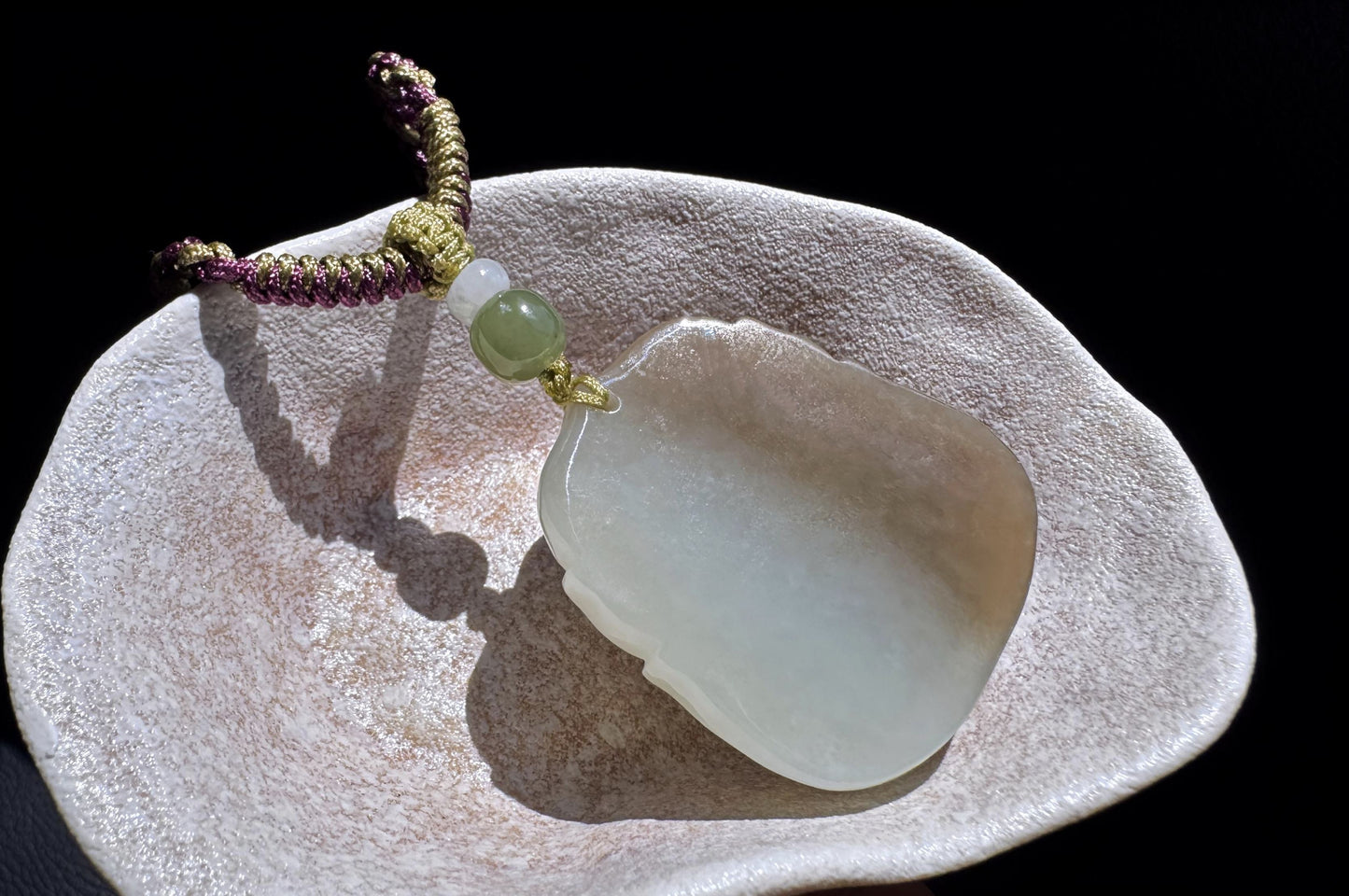 Certified High Grade Natural Nephrite Hand Carved Buddha Pendant, Brown Sugar and White Nephrite Jade Buddha, 天然高品质糖白玉手工雕刻笑佛吊坠