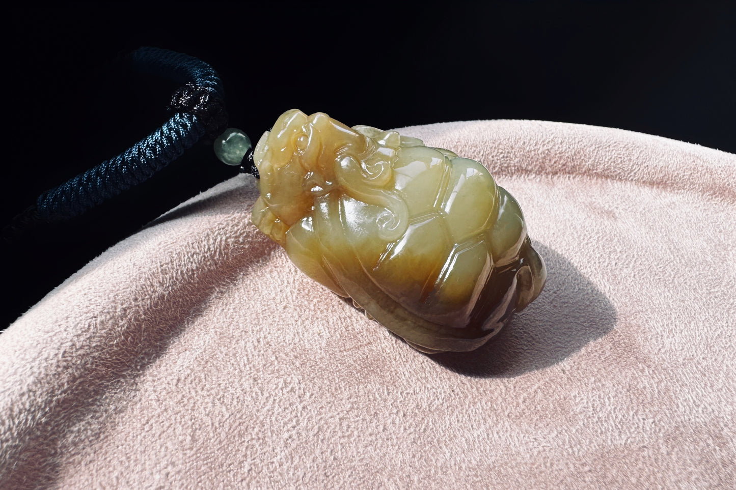 High Grade Natural Hetian Nephrite Hand Carved Dragon Turtle Pendant, Brown Sugar Nephrite Jade Dragon Turtle Pendant, 天然精品手工精雕糖白玉龙龟吊坠