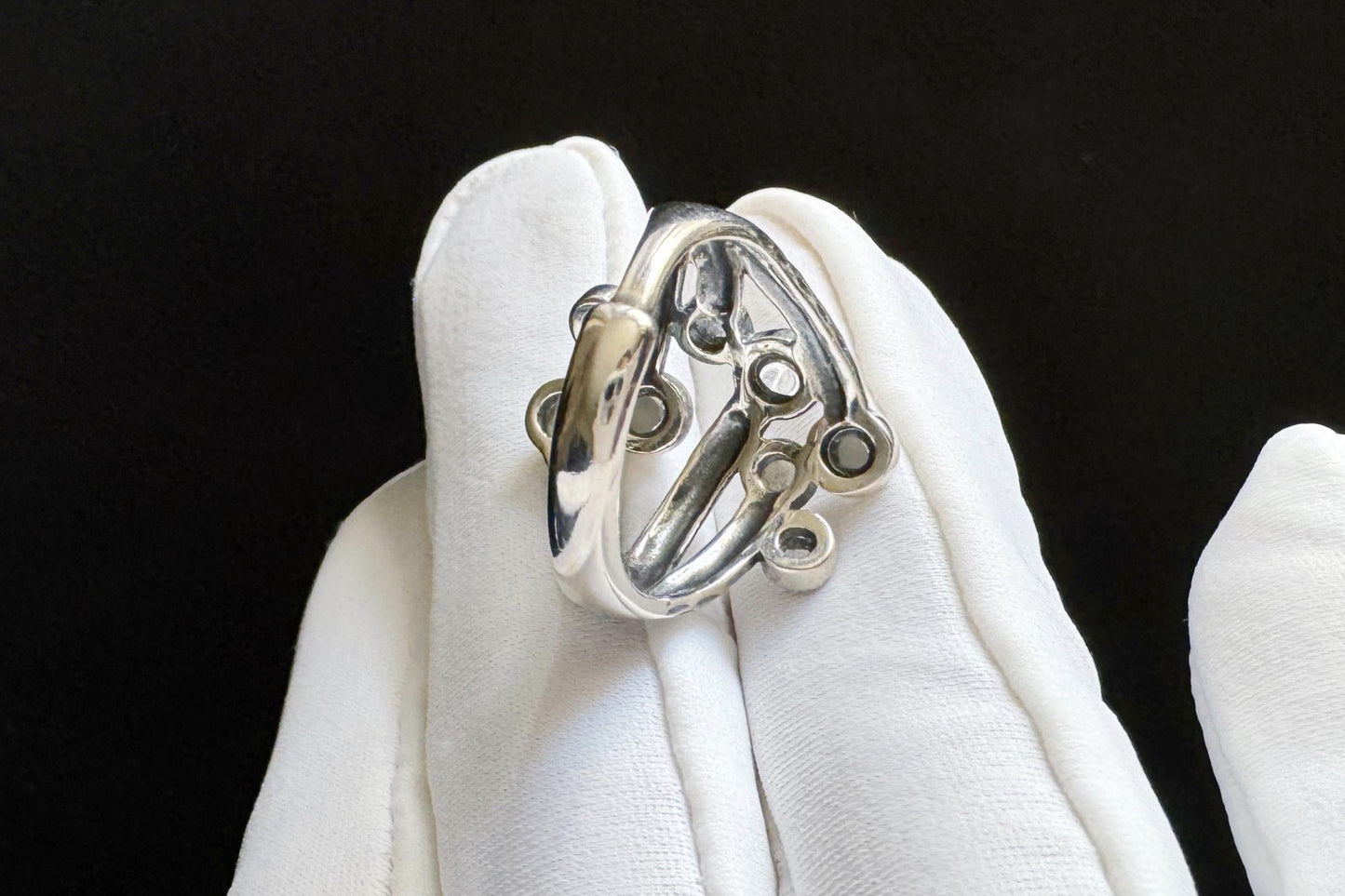 Natural Rainbow Tourmaline in Premium S925 Thick Silver Handmade Ring, Mermaid Tourmaline Ring, 天然巴西老料美人鱼色系碧玺肌理枝条S925厚银戒指