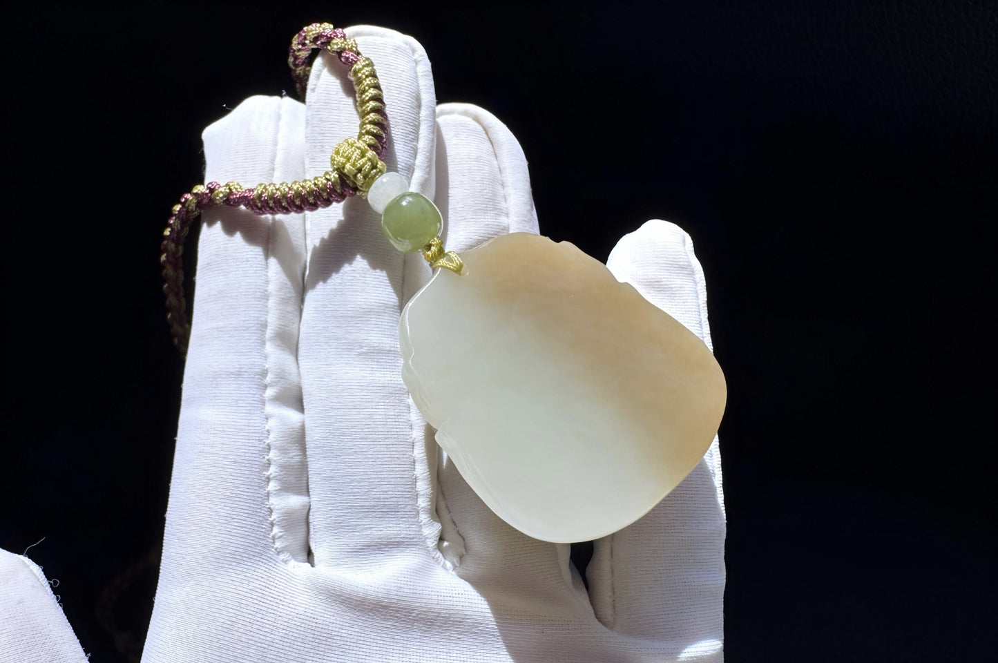 Certified High Grade Natural Nephrite Hand Carved Buddha Pendant, Brown Sugar and White Nephrite Jade Buddha, 天然高品质糖白玉手工雕刻笑佛吊坠