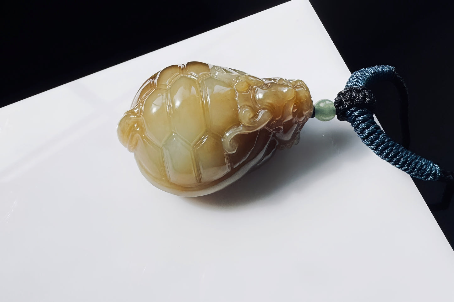High Grade Natural Hetian Nephrite Hand Carved Dragon Turtle Pendant, Brown Sugar Nephrite Jade Dragon Turtle Pendant, 天然精品手工精雕糖白玉龙龟吊坠
