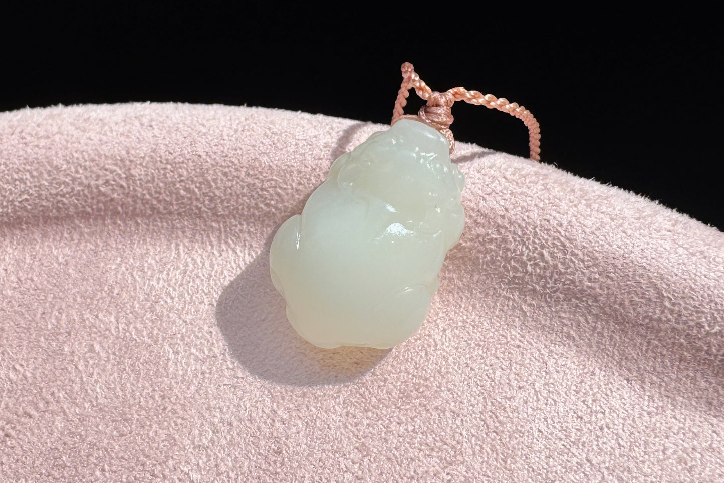 Small Natural Mutton Fat Hetian Nephrite PiXiu Pendant, Carved White Nephrite Jade Pixiu, Suet Jade Necklace, 天然羊脂白玉貔貅吊坠