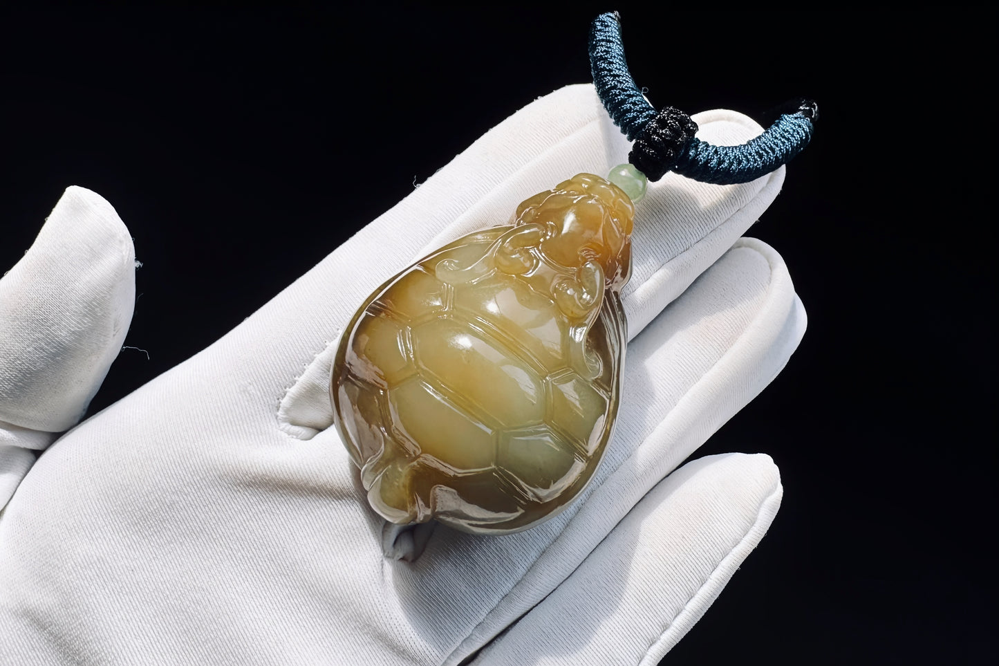 High Grade Natural Hetian Nephrite Hand Carved Dragon Turtle Pendant, Brown Sugar Nephrite Jade Dragon Turtle Pendant, 天然精品手工精雕糖白玉龙龟吊坠